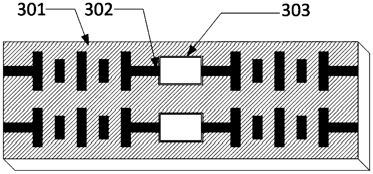 Thin film circuit with large-area side wall metal pattern and preparation method thereof