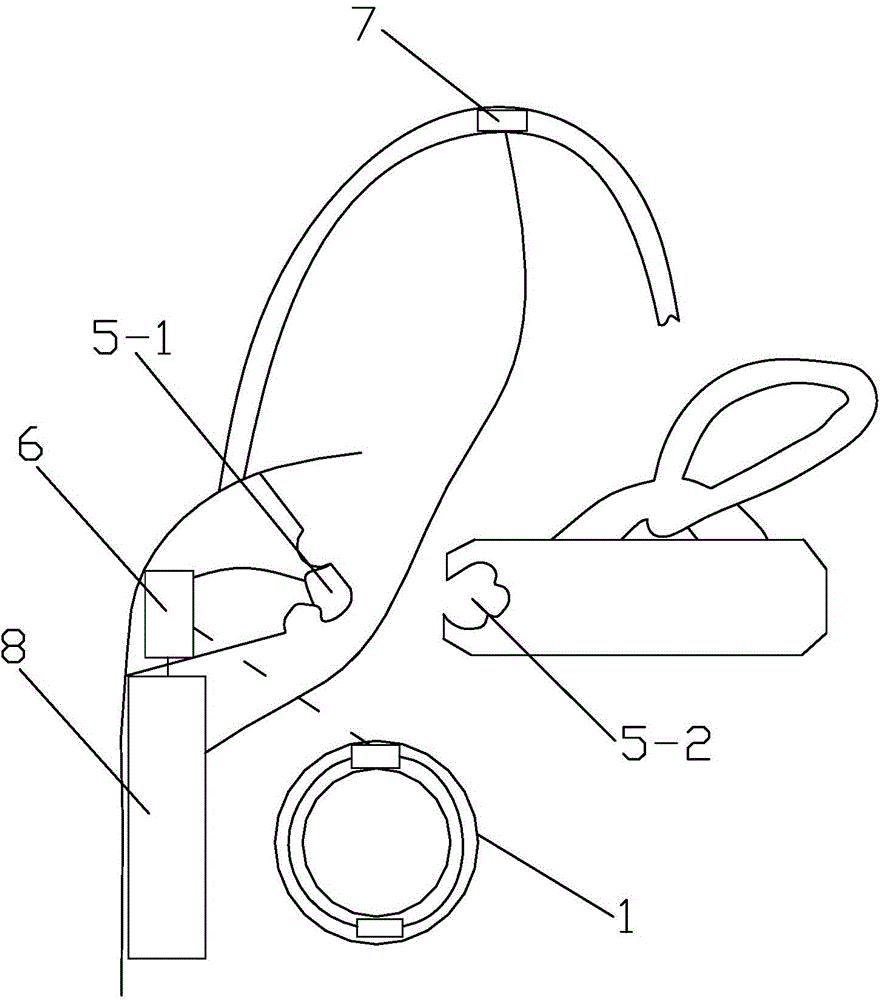 Inductive zipper antitheft apparatus used in zipper bag