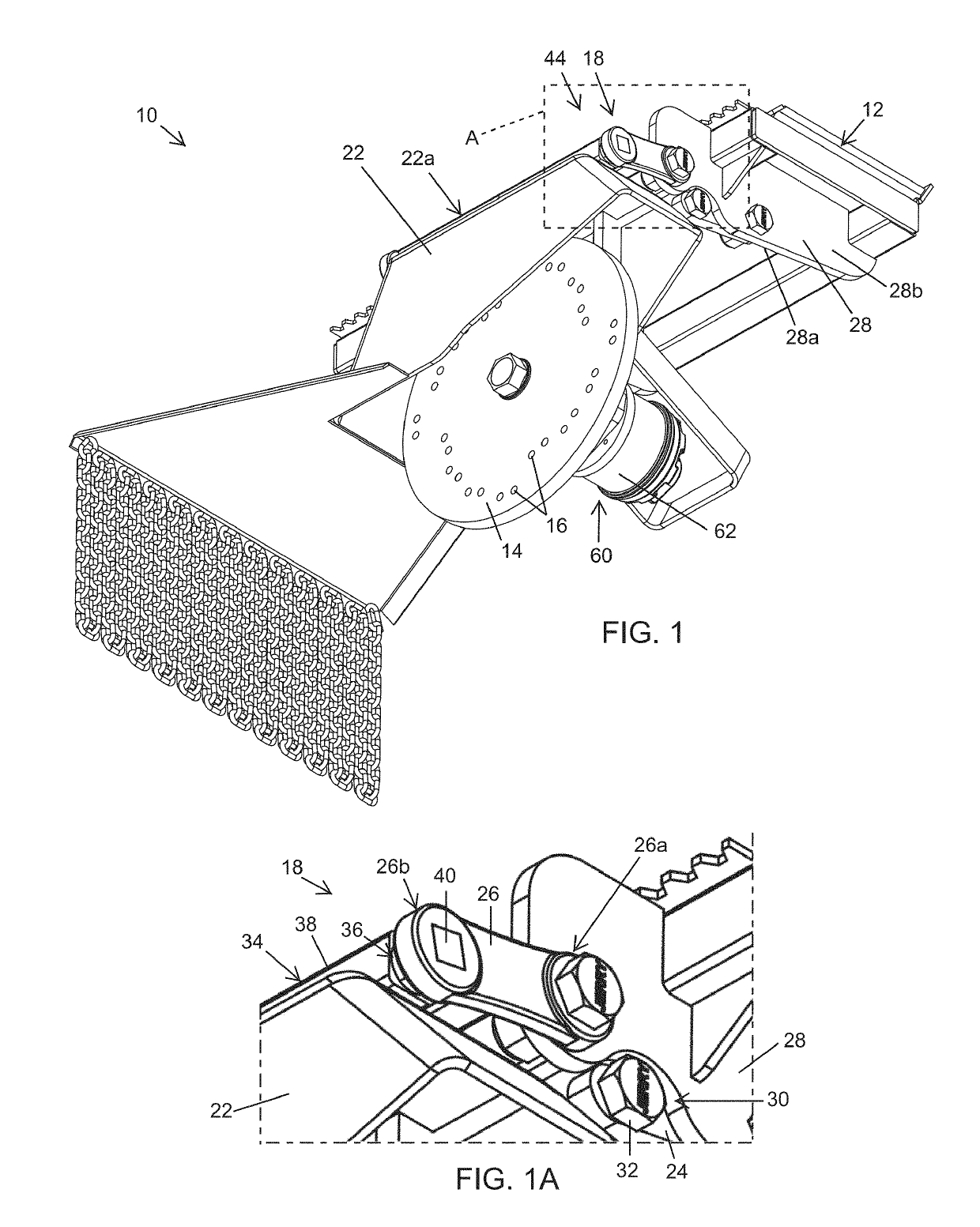 Stump grinder with cutting wheel moving and stabilizing assembly