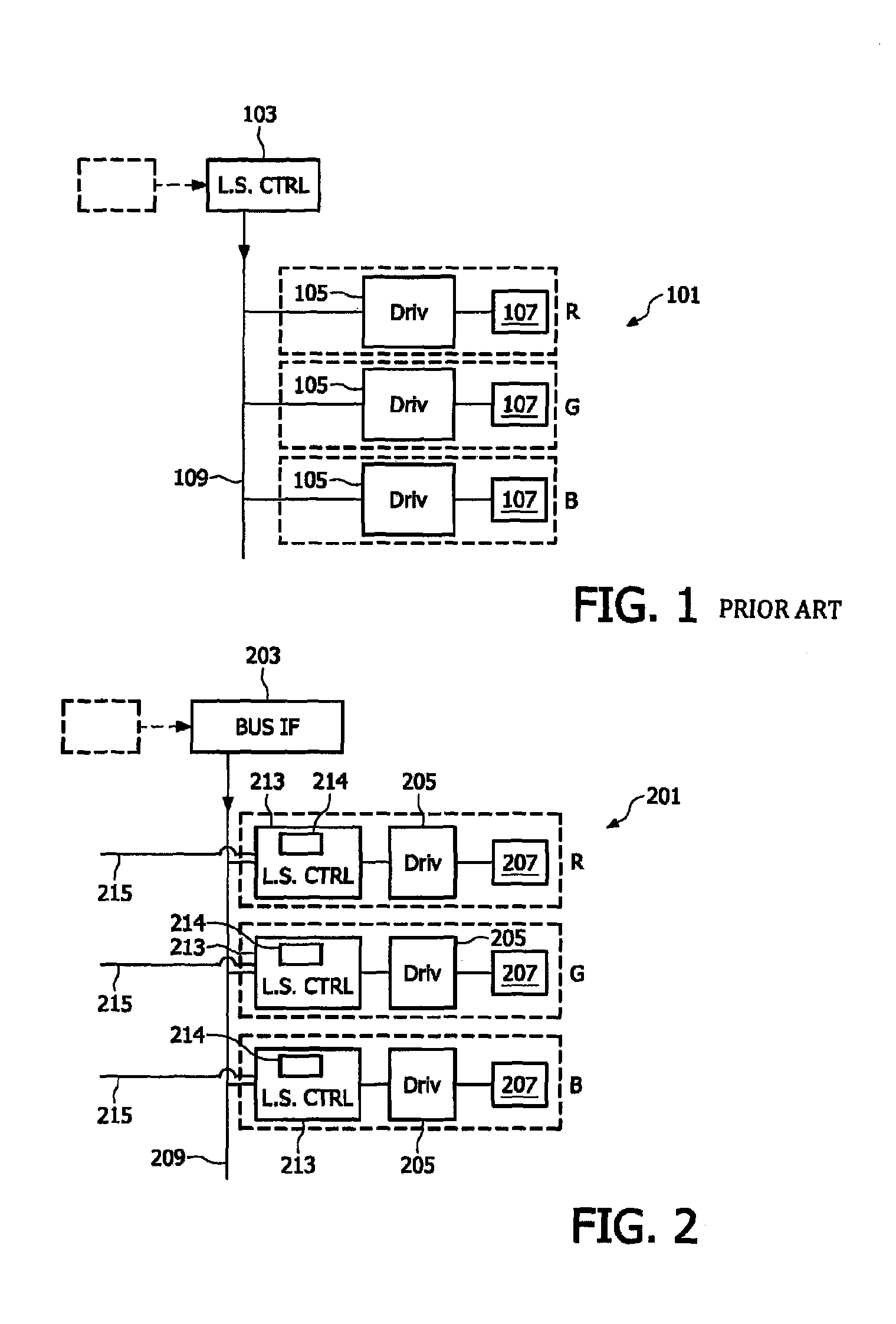 Controllable light source having a plurality of light elements