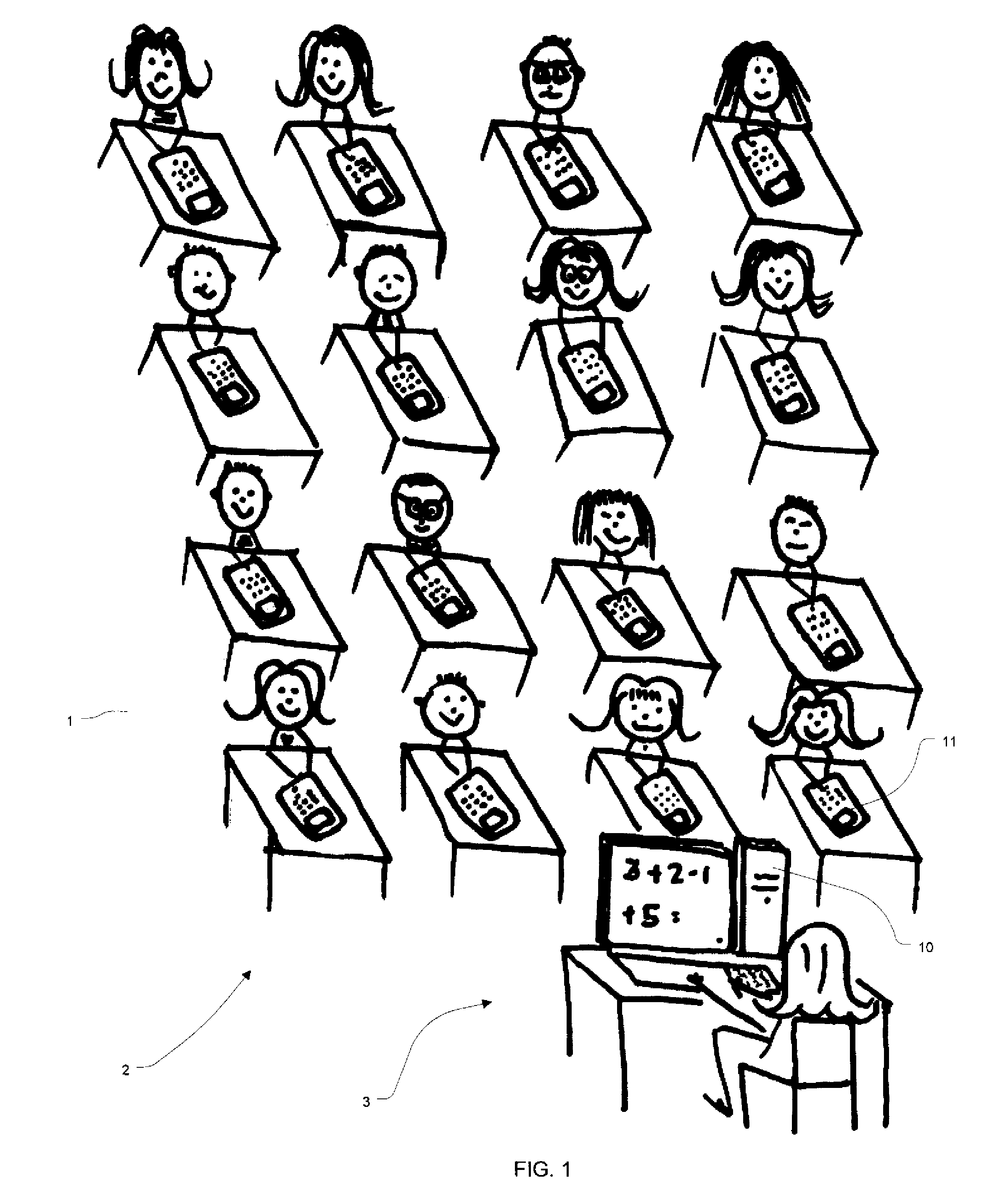 Network apparatus, system and method for teaching math