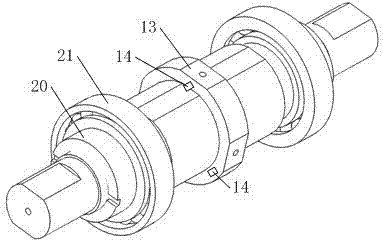 Testing device for bearing dynamic characteristic parameters