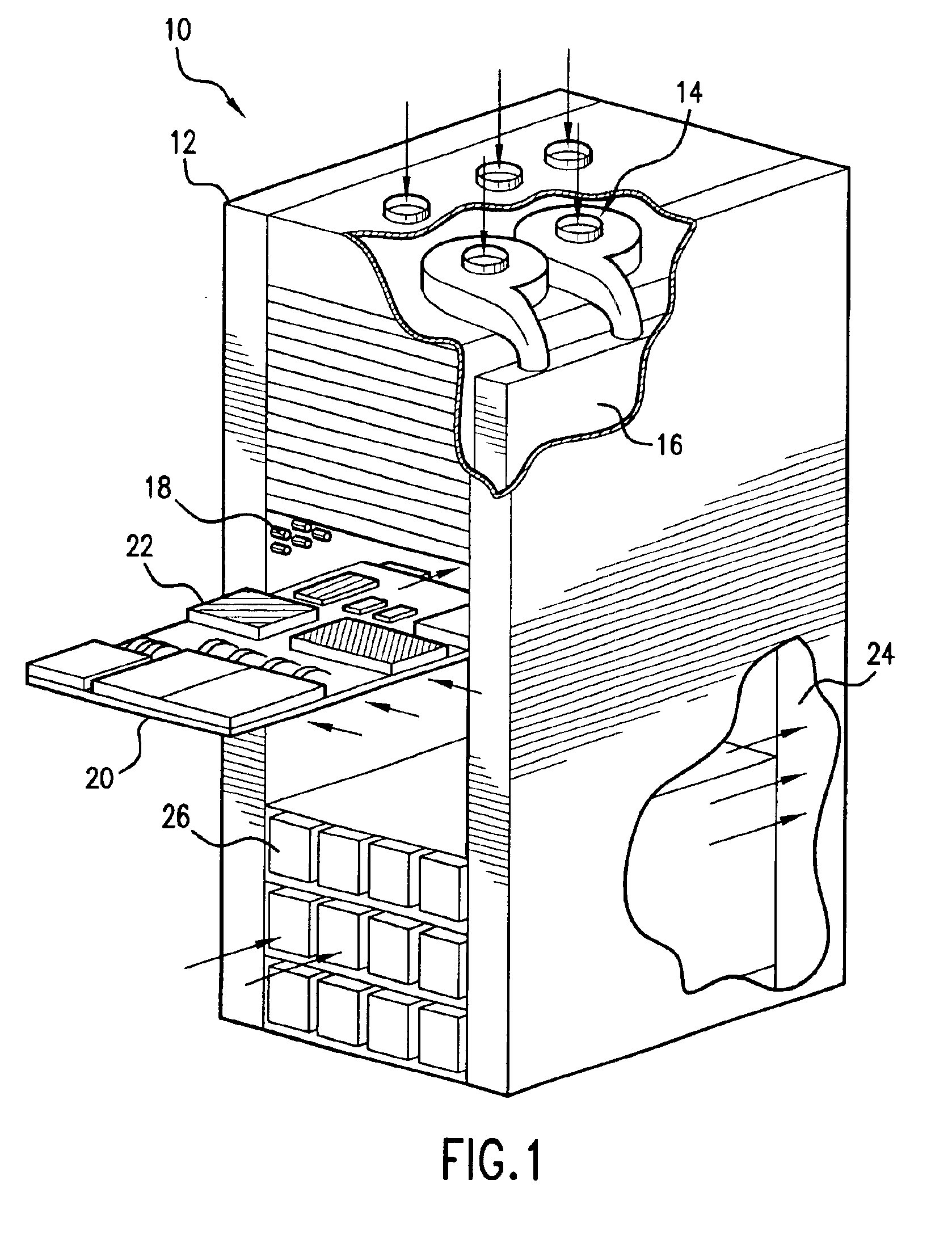 Method and apparatus for individually cooling components of electronic systems