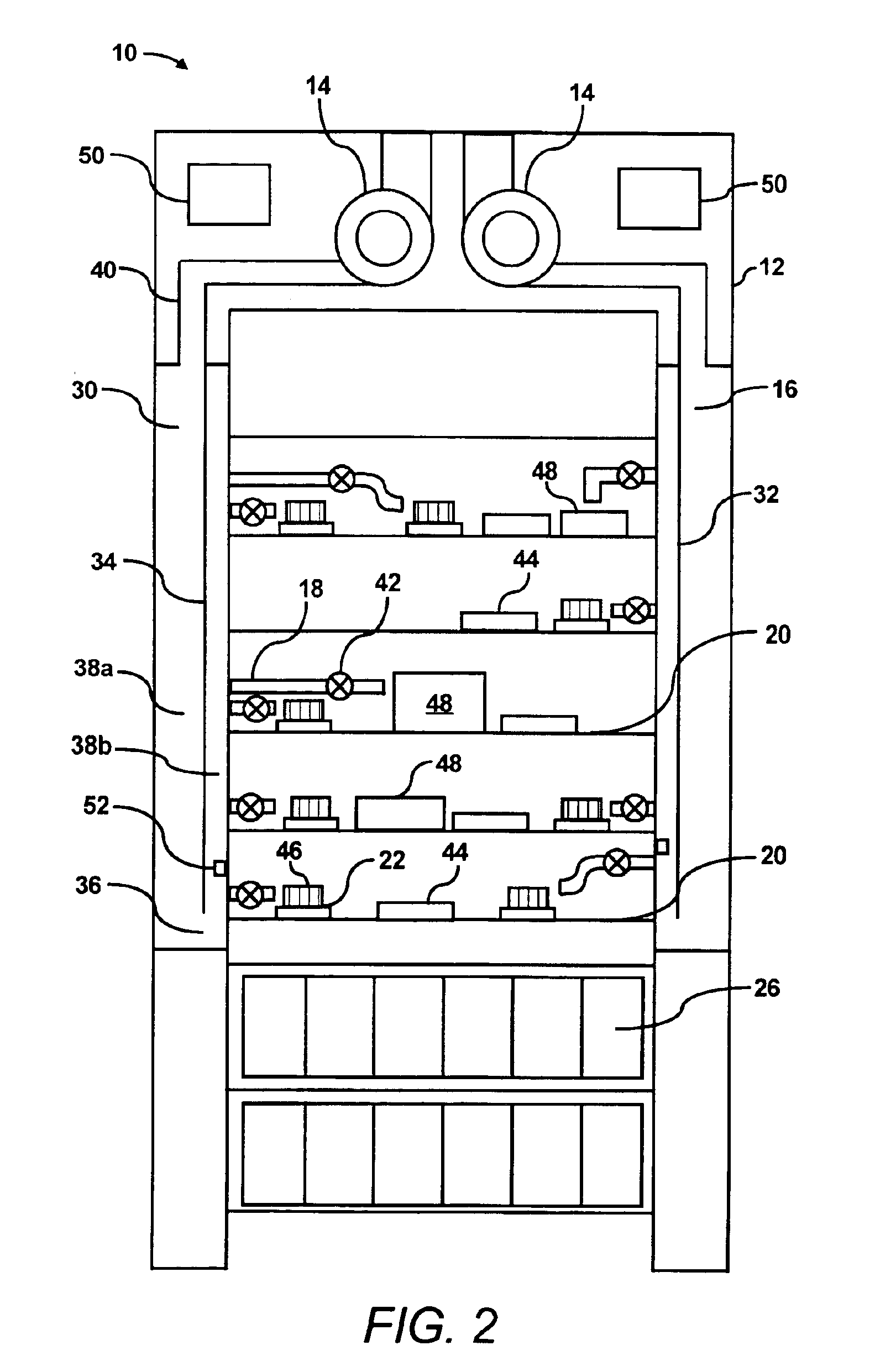 Method and apparatus for individually cooling components of electronic systems