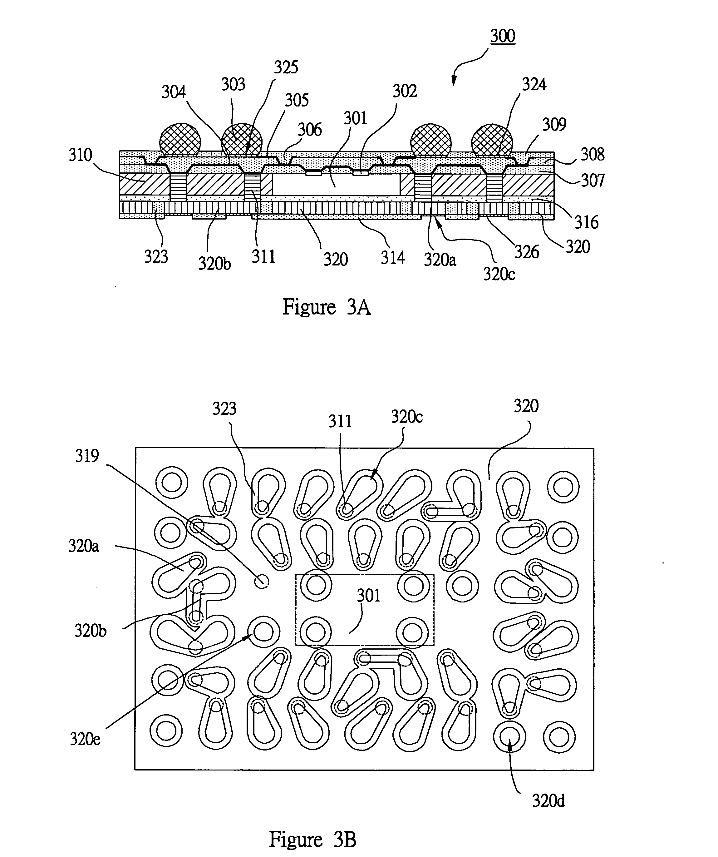3D electronic packaging structure having a conductive support substrate