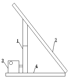 Device suitable for solar cell panel base