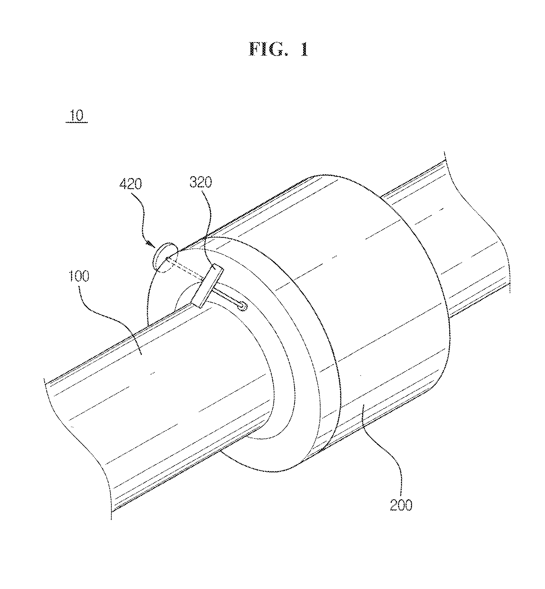 Coupling and decoupling assembly of pipe having double valve