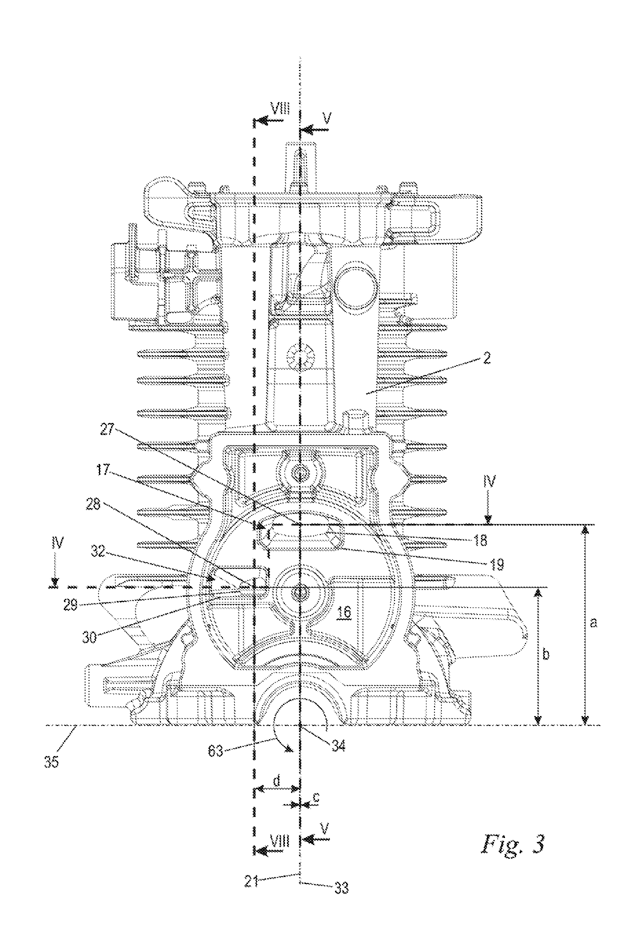 Mixture-lubricated four-stroke engine