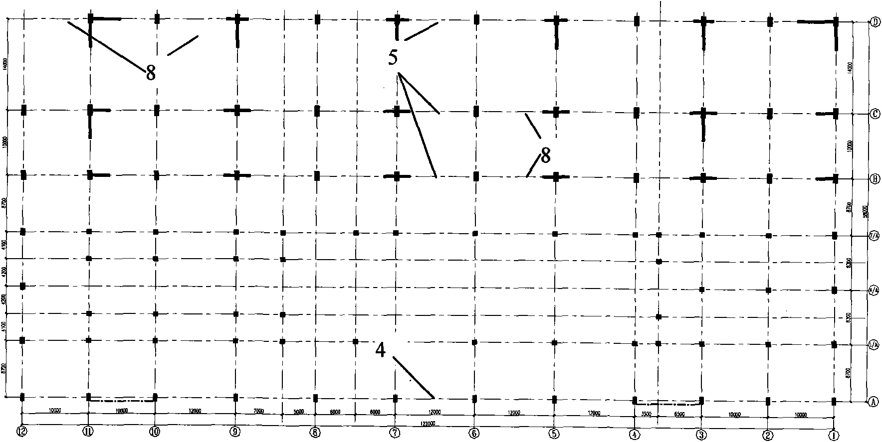 Main workshop structure of large heat power plant