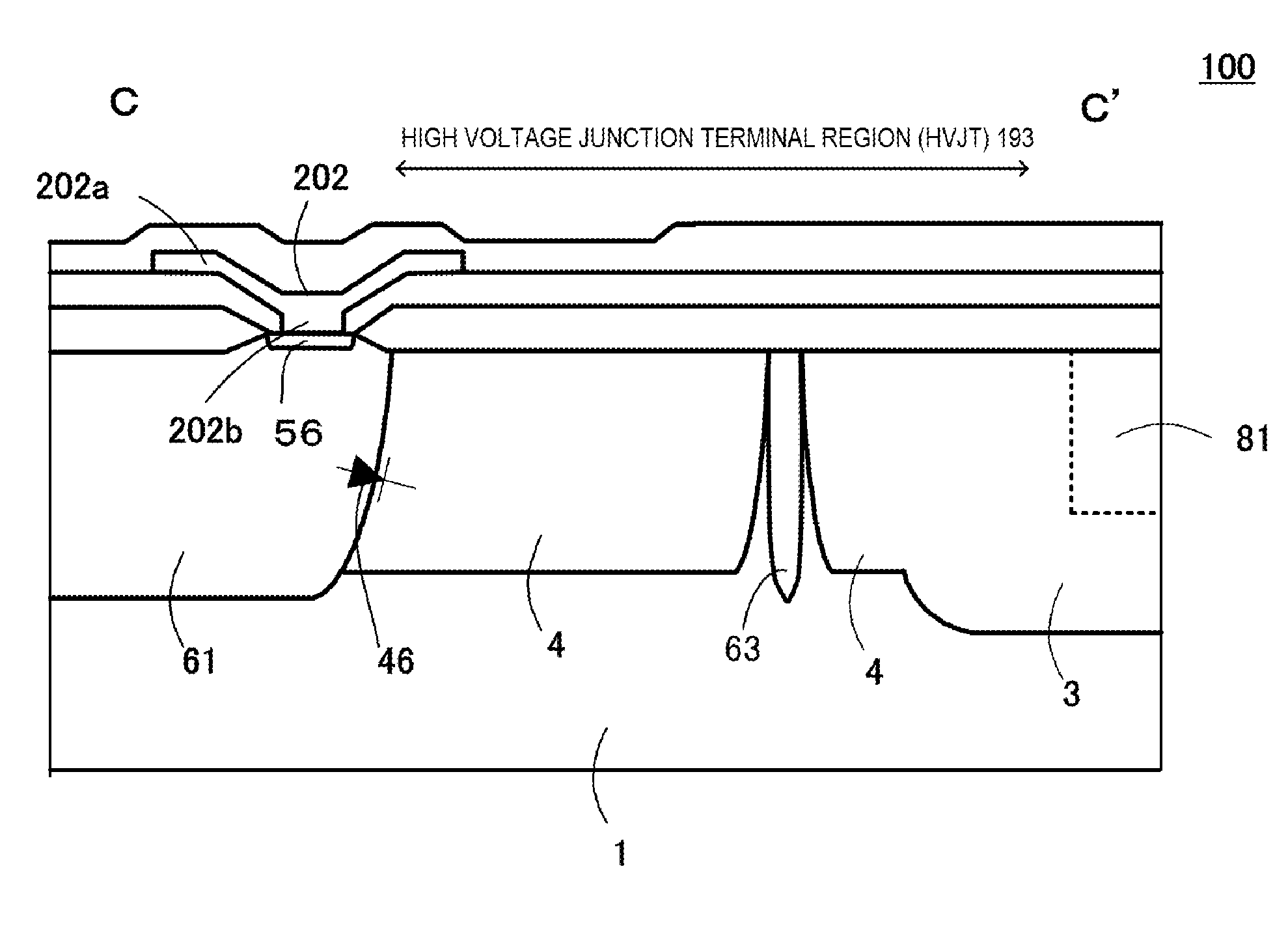 High voltage integrated circuit device