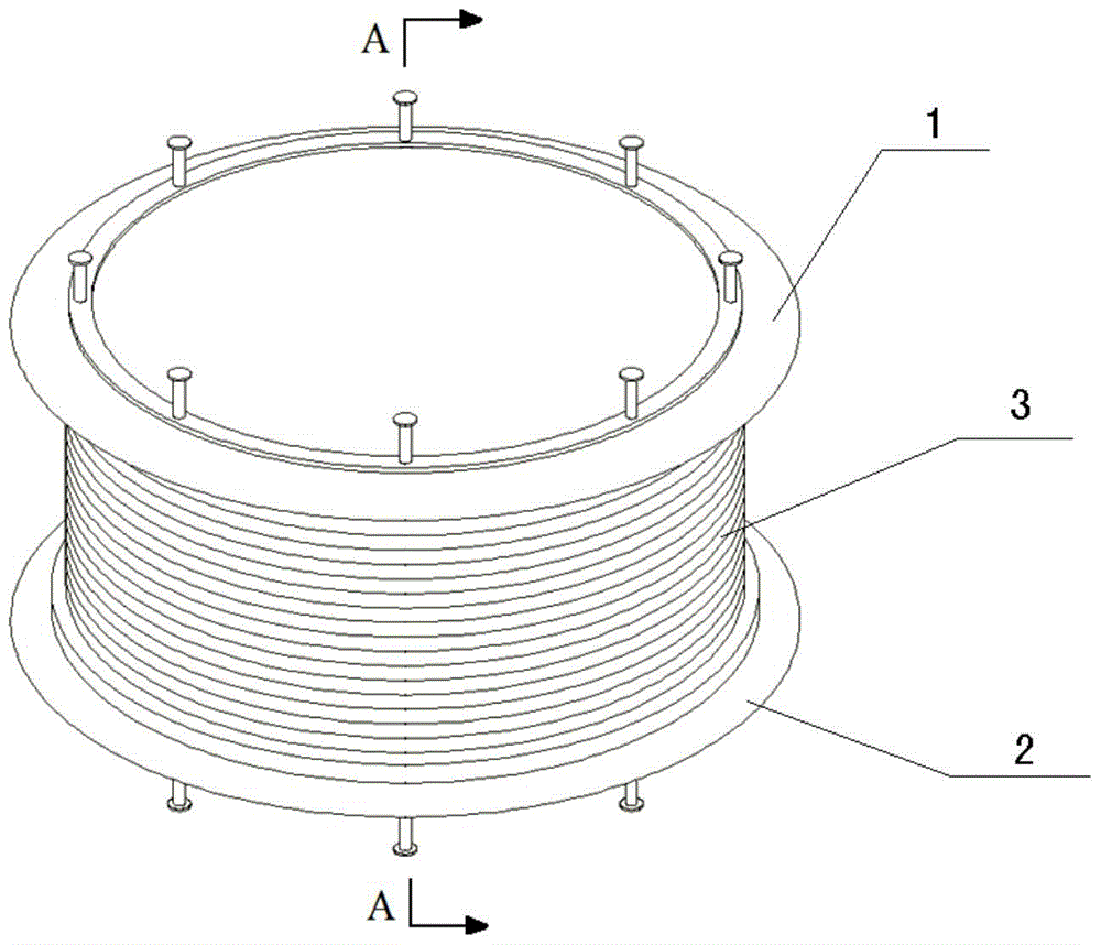 A self-resetting shock-isolation bearing