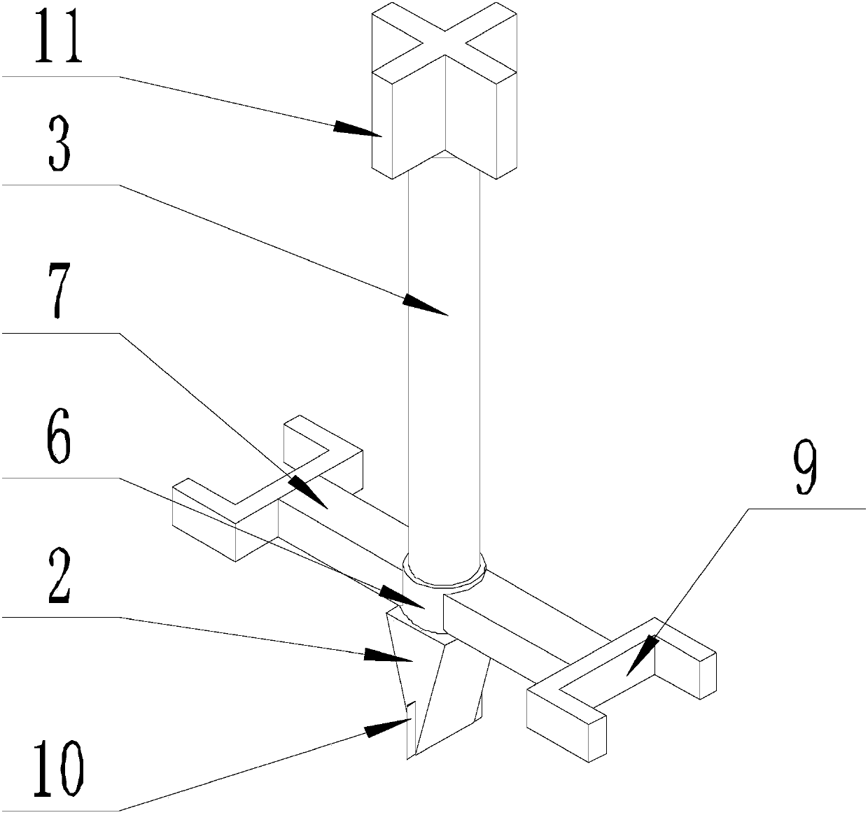 Stripping device of engineering cable for industry such as petroleum