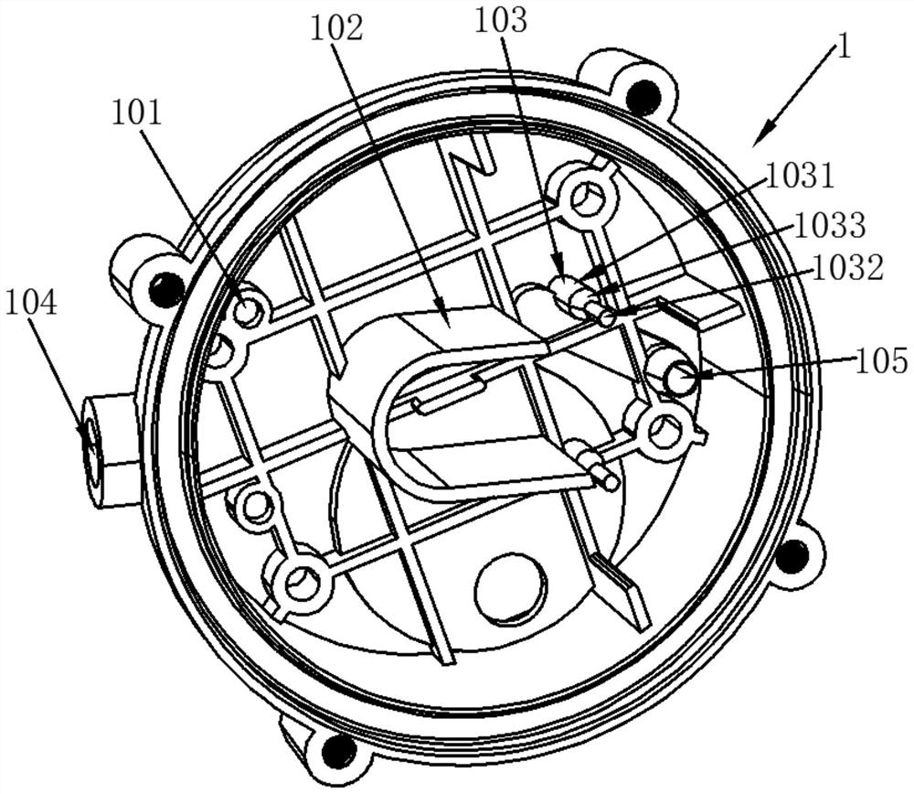 A vacuum drainage non-electric mechanical micro-pressure opening structure and its application method