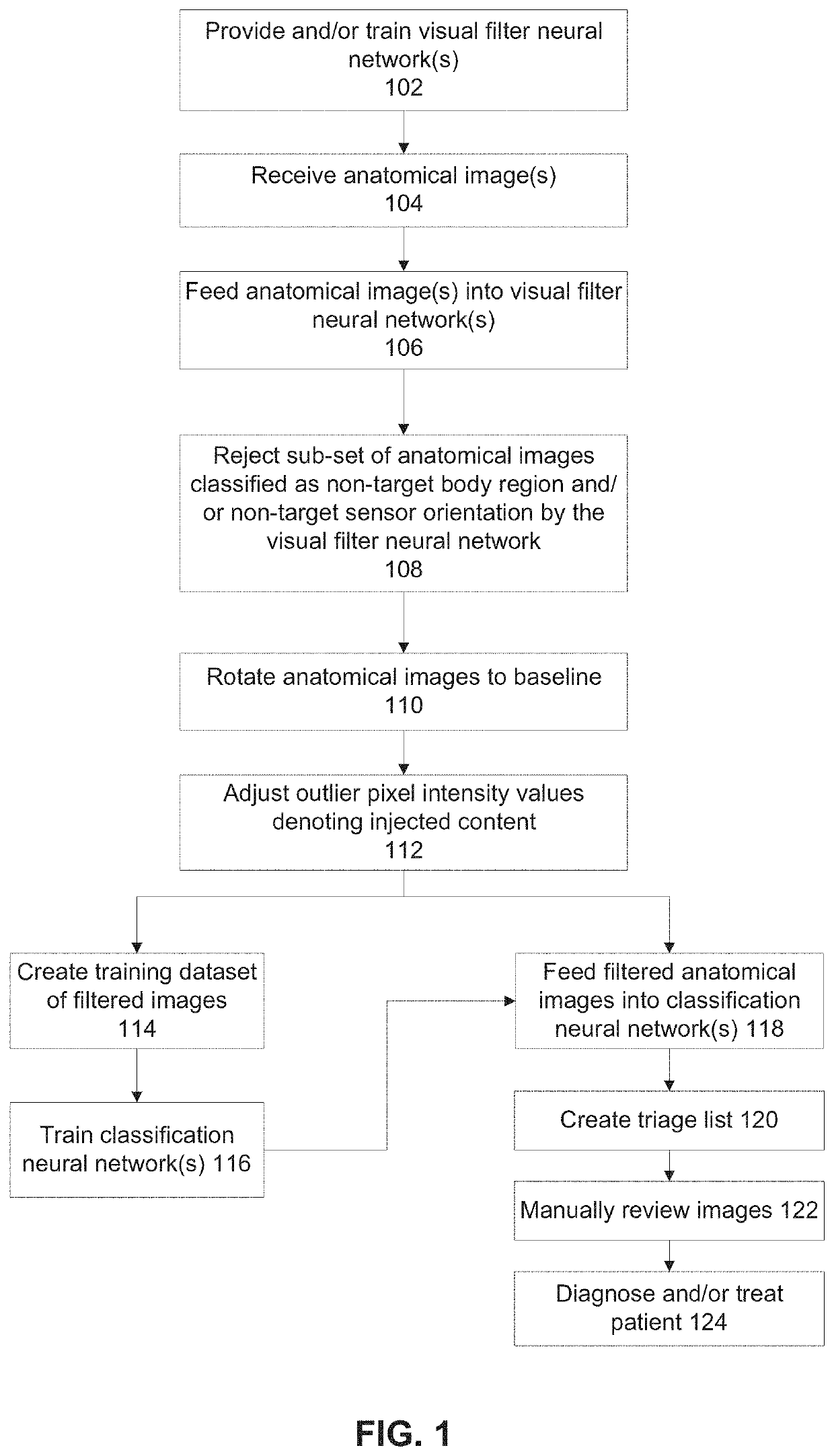 Systems and methods for pre-processing anatomical images for feeding into a classification neural network