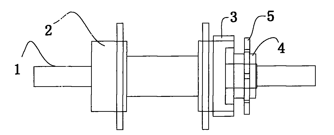 Rear axle assembly of bicycle