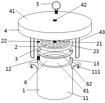 Fruit fly catching device with attractant having rapid attracting function
