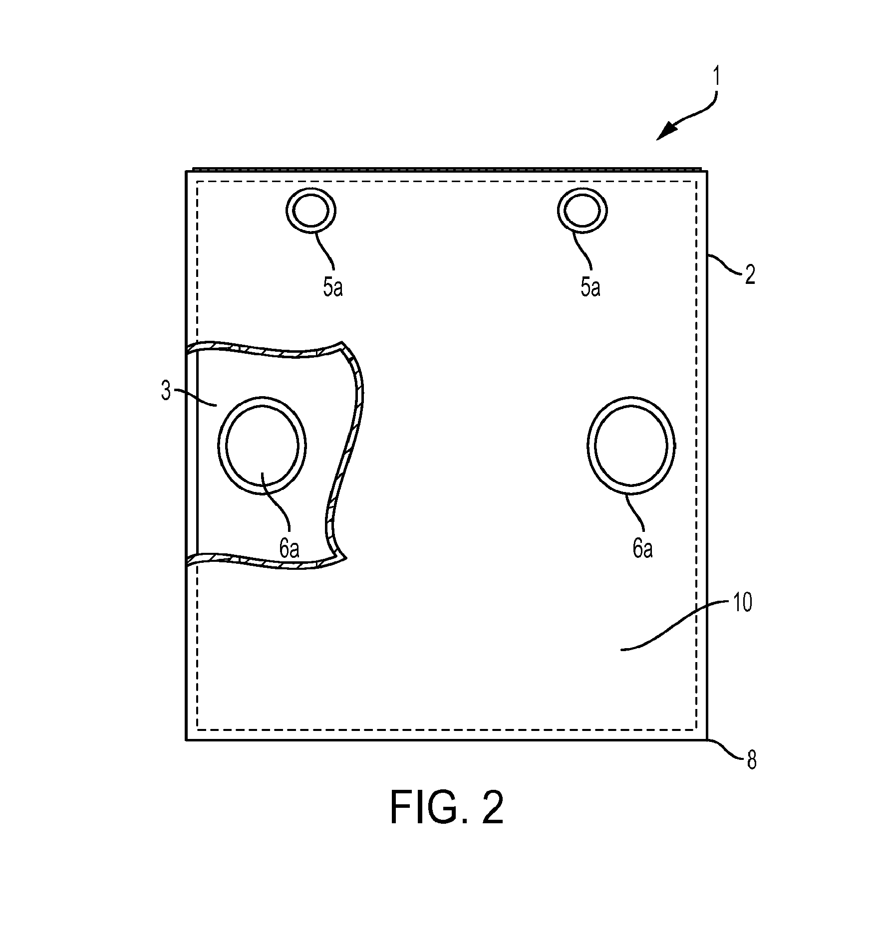 Portable bag having integrated handling openings and improved volumetric characteristics and assembly for use therewith