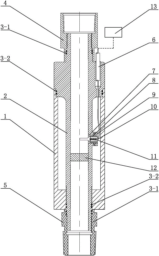 Underground optical fiber vortex-shedding flowmeter and underground flow measuring method