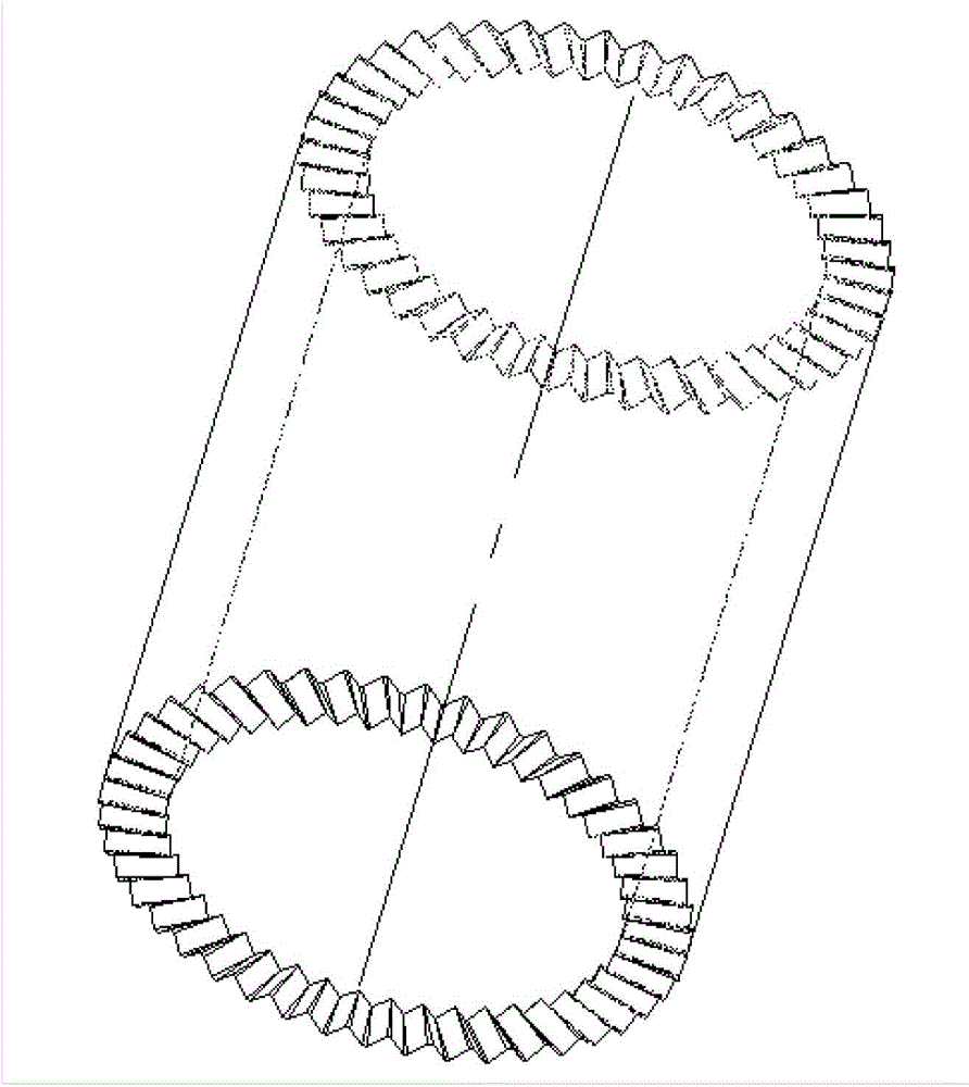 Stamping die of shock-absorbing liner bushing inner sleeve and machining method of stamping die