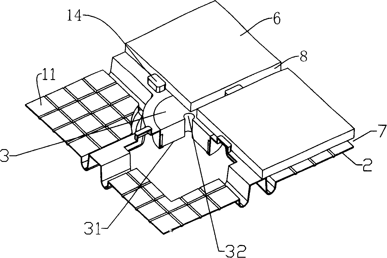 External wall ceramic tile wall surface with heat insulation function and constructing method thereof