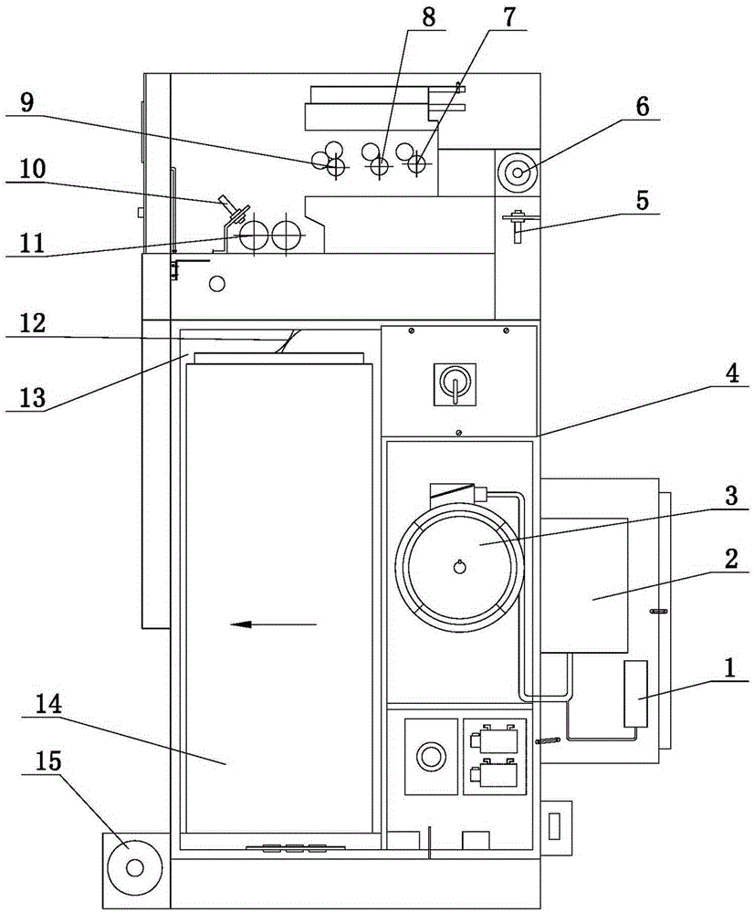 Automatic bar breaking device of drawing frame and bar breaking device using device
