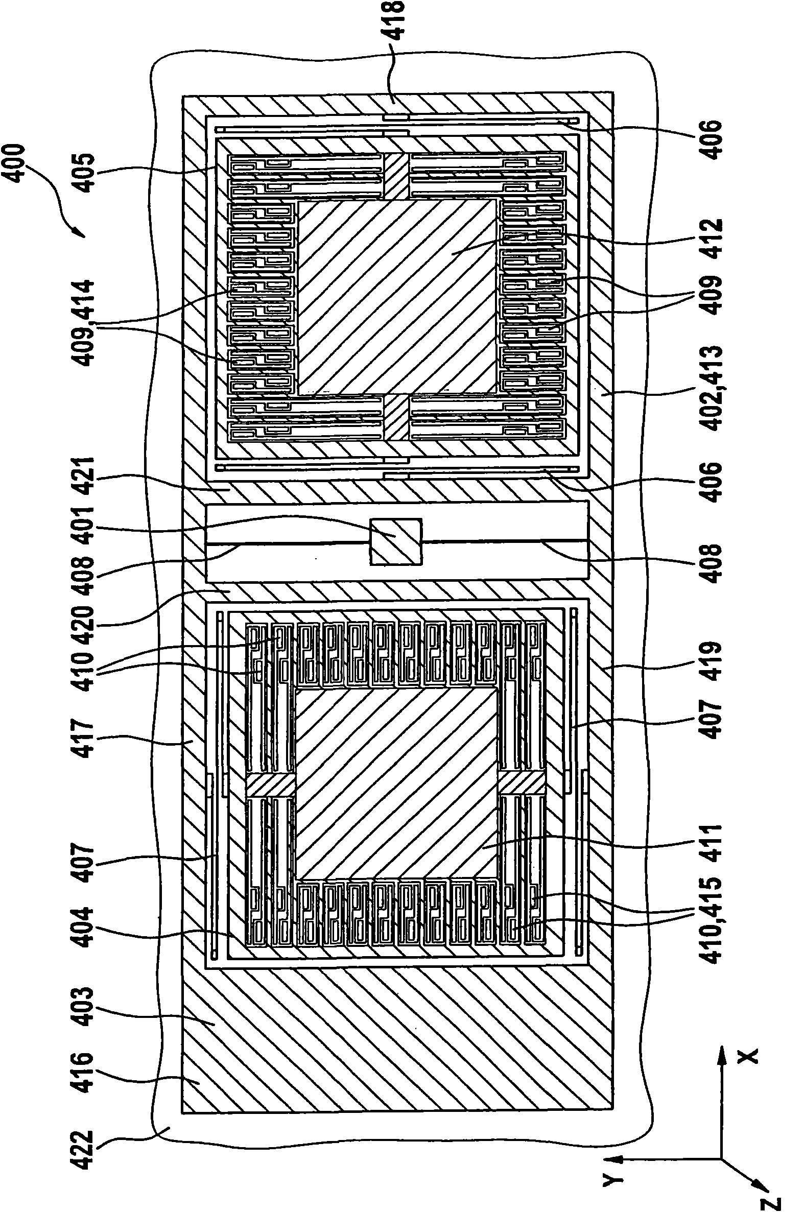 Triaxial acceleration sensor