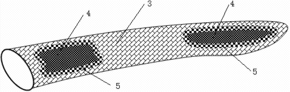 Three-dimensional braided composite material propeller blade of ship and manufacturing method thereof