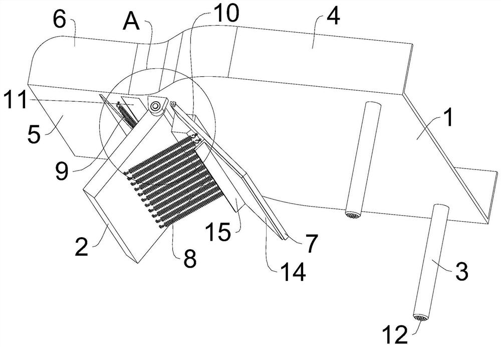 Feeding platform capable of feeding materials conveniently