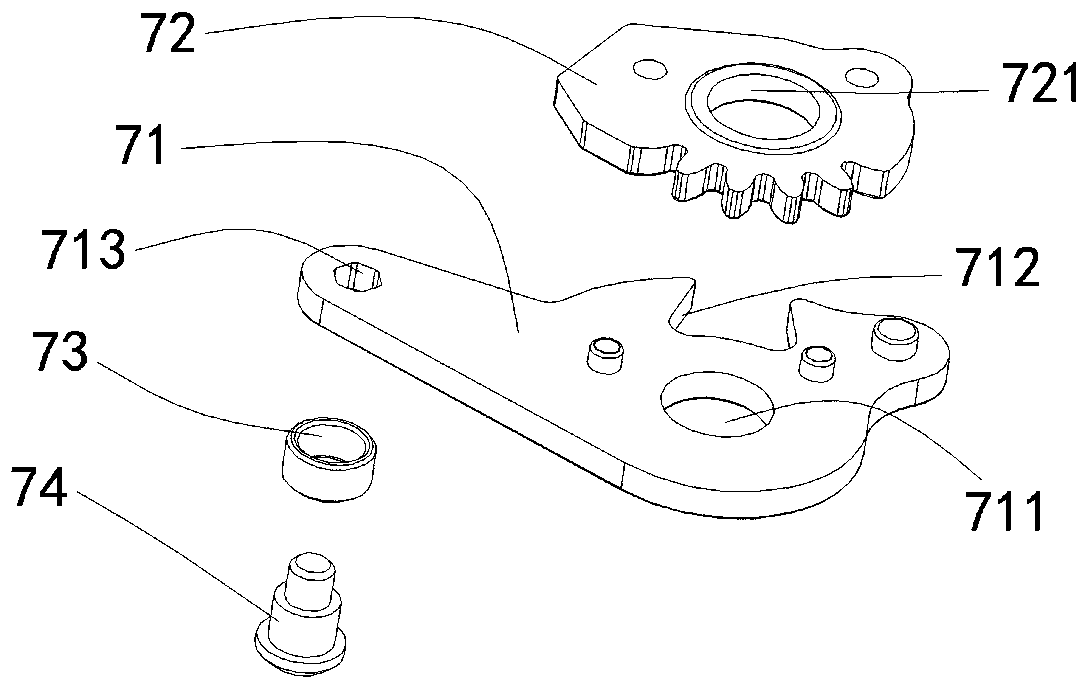 Silent full-automatic lock body push-and-pull common handle mechanism