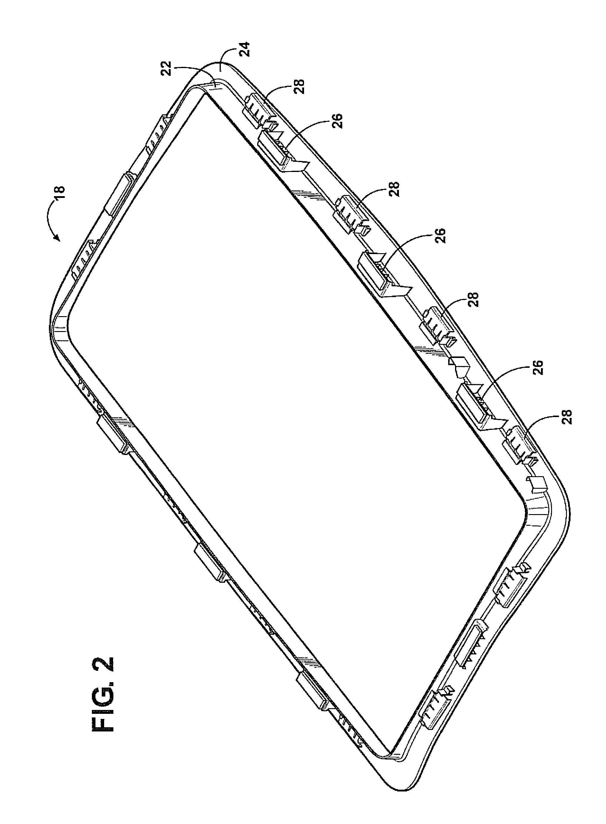 Trim ring having reinforced snap posts