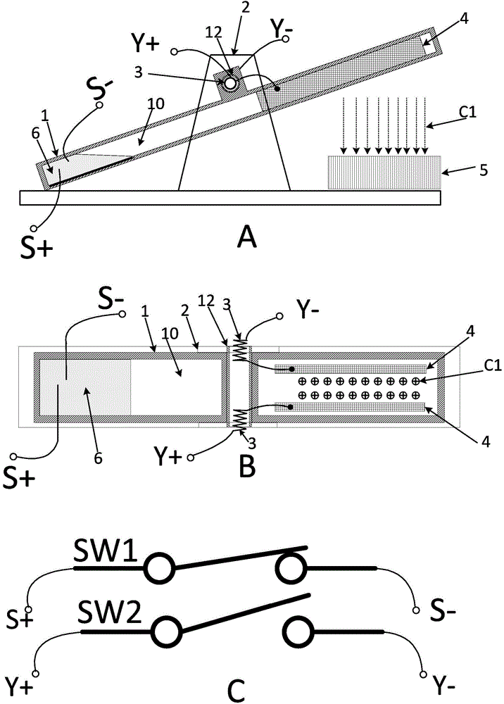 Mechanical direct current circuit breaker capable of being used in electricity or electronic systems and electric machine
