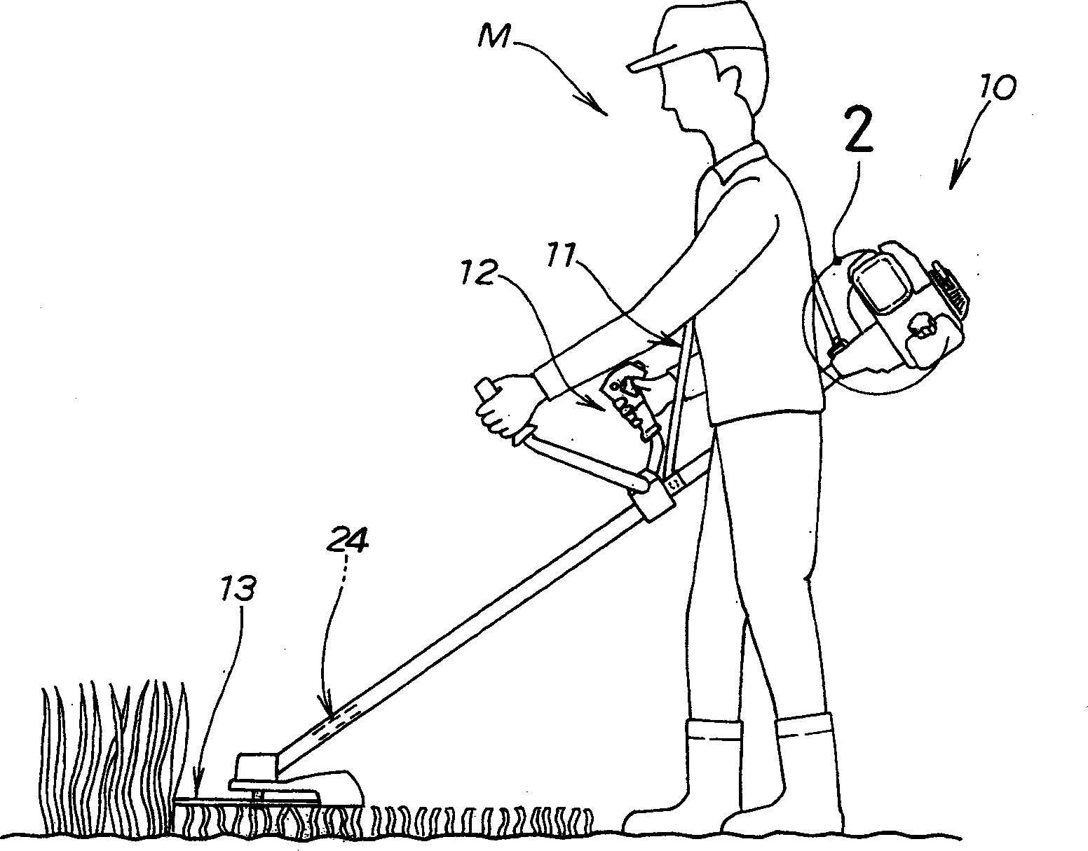 Bush cutting machine