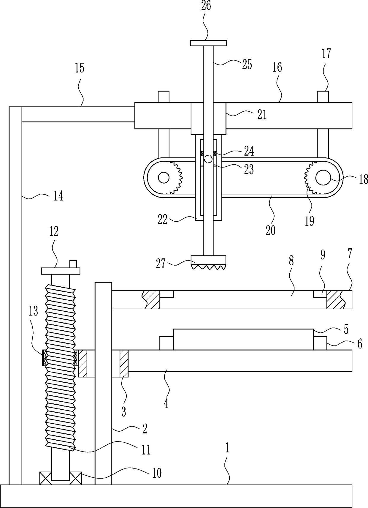 Pole piece dust removal apparatus for lithium battery production and processing