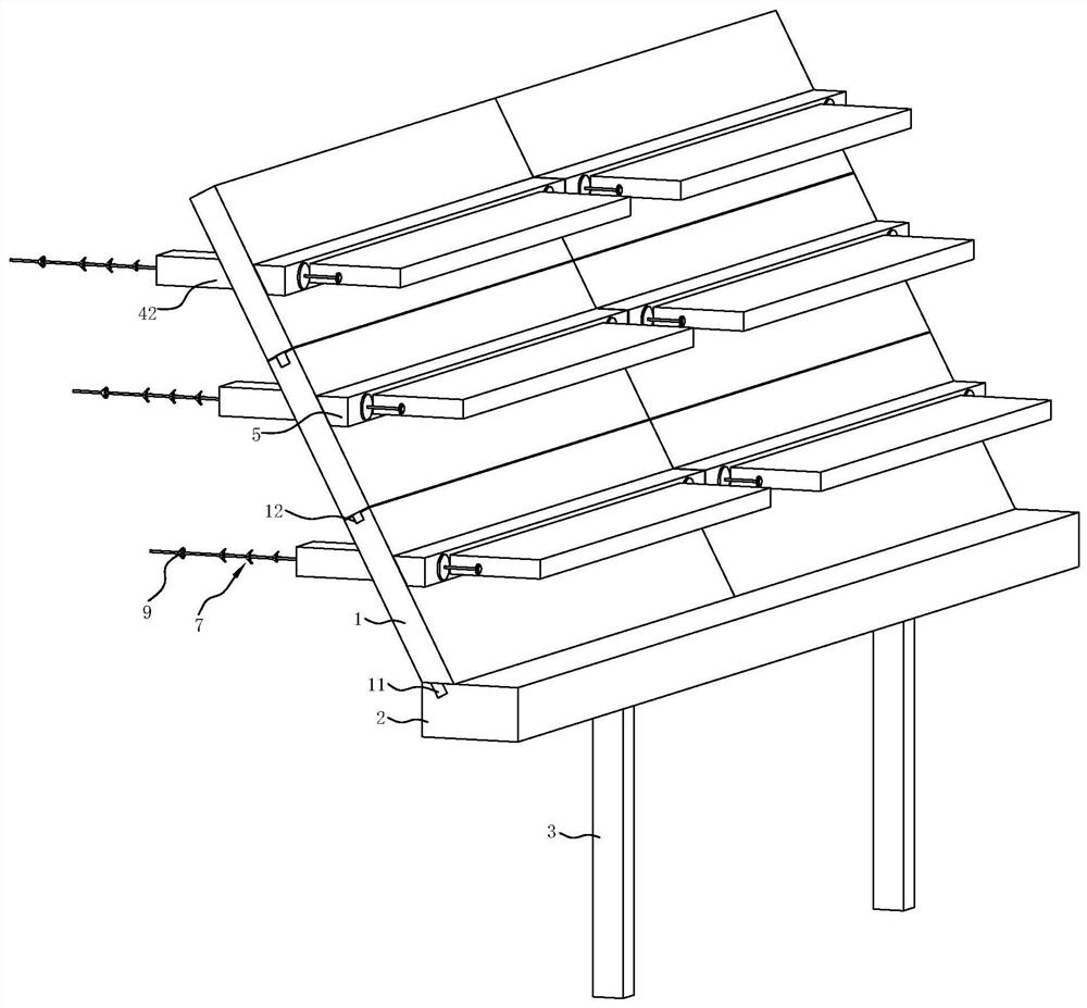 A kind of water conservancy slope protection structure and construction method thereof