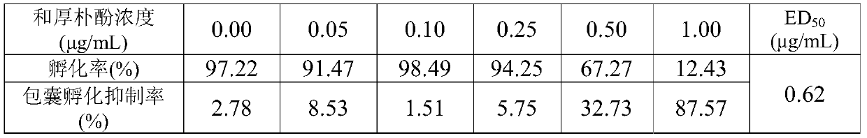 Application of honokiol in the preparation of drugs for inhibiting and killing fish ectoparasitic ciliates