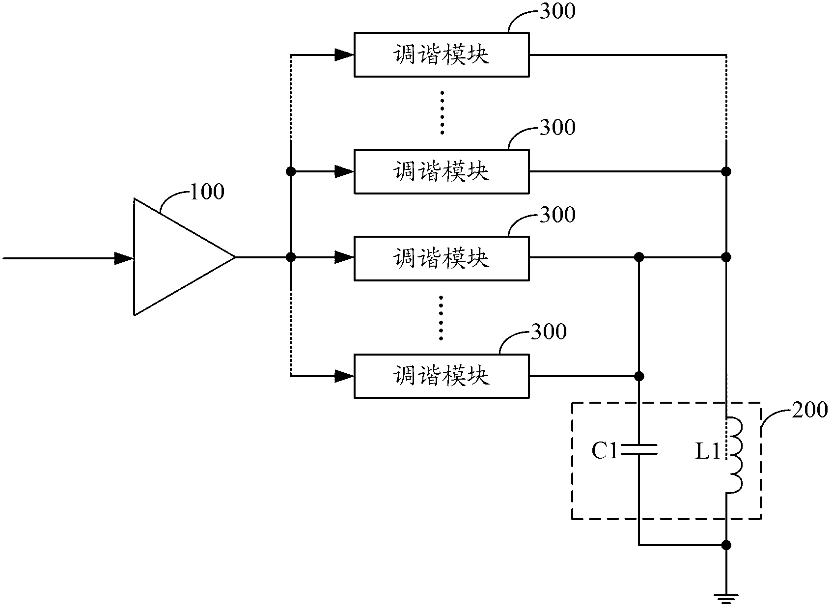 Tuned circuit and near-field payment equipment