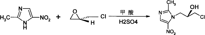 Preparation and purification method for new ornidazole optical antimer
