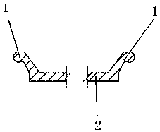 Wear-resistant rubber belt with lip edge