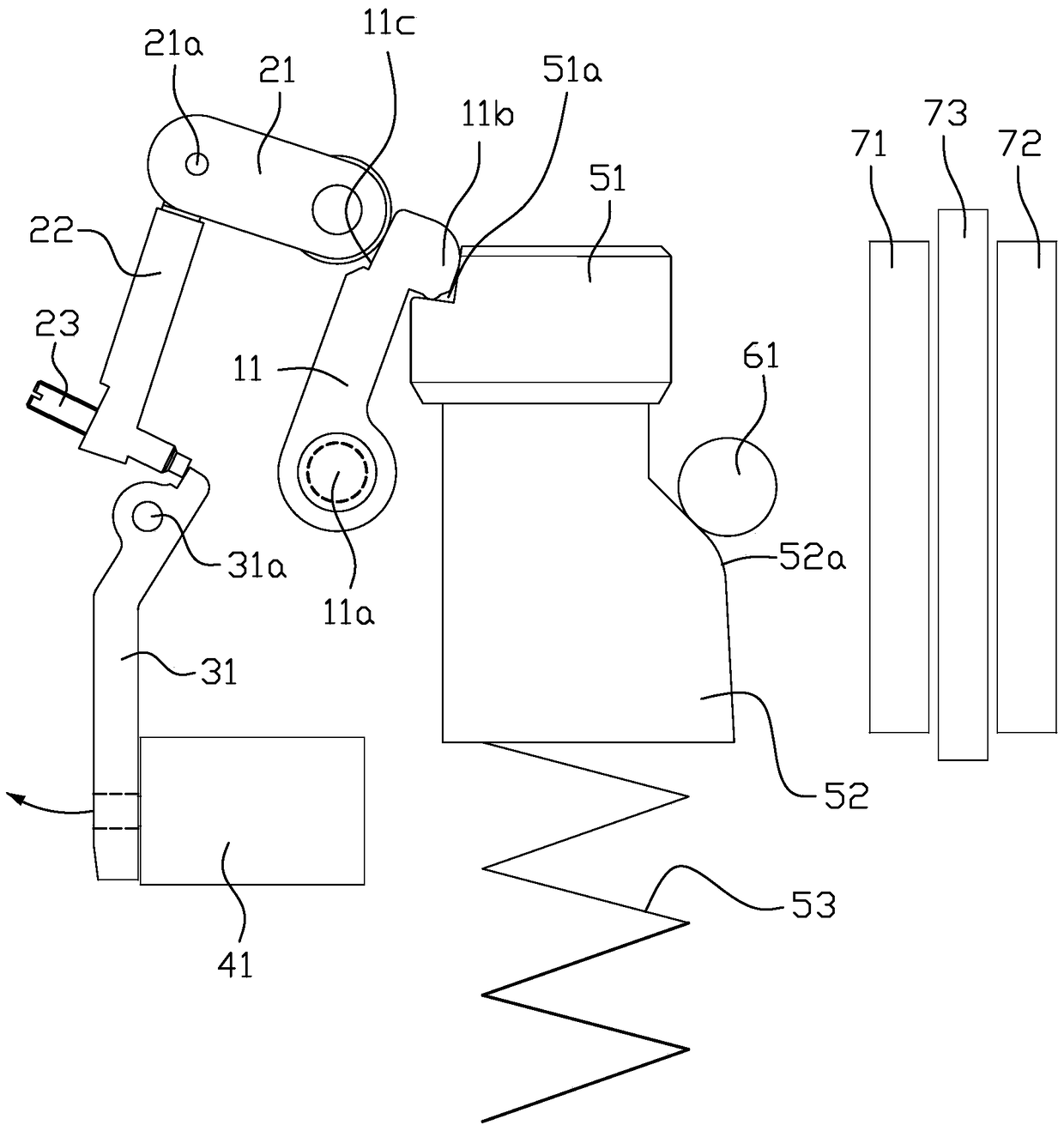 Elevator car accidental movement protection device, braking unit and control method for braking unit