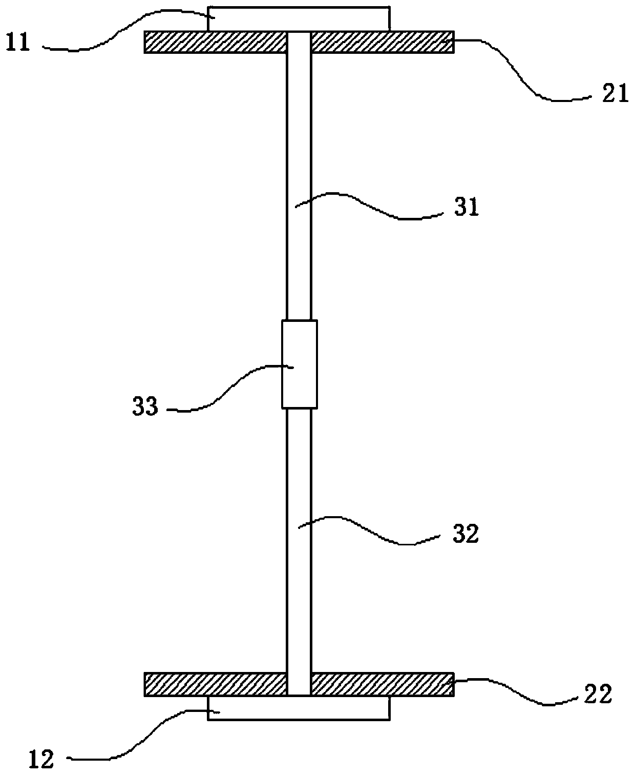 Reinforcing device for fire-resistant air pipe for nuclear power and fire-resistant air pipe