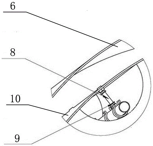 Wind turbine blade with anti-icing and de-icing device