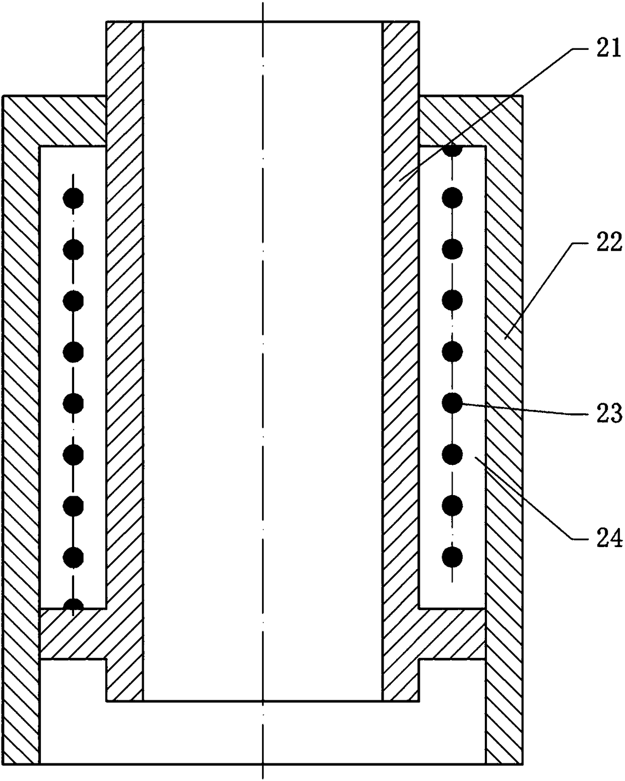 Plastic foam forming device