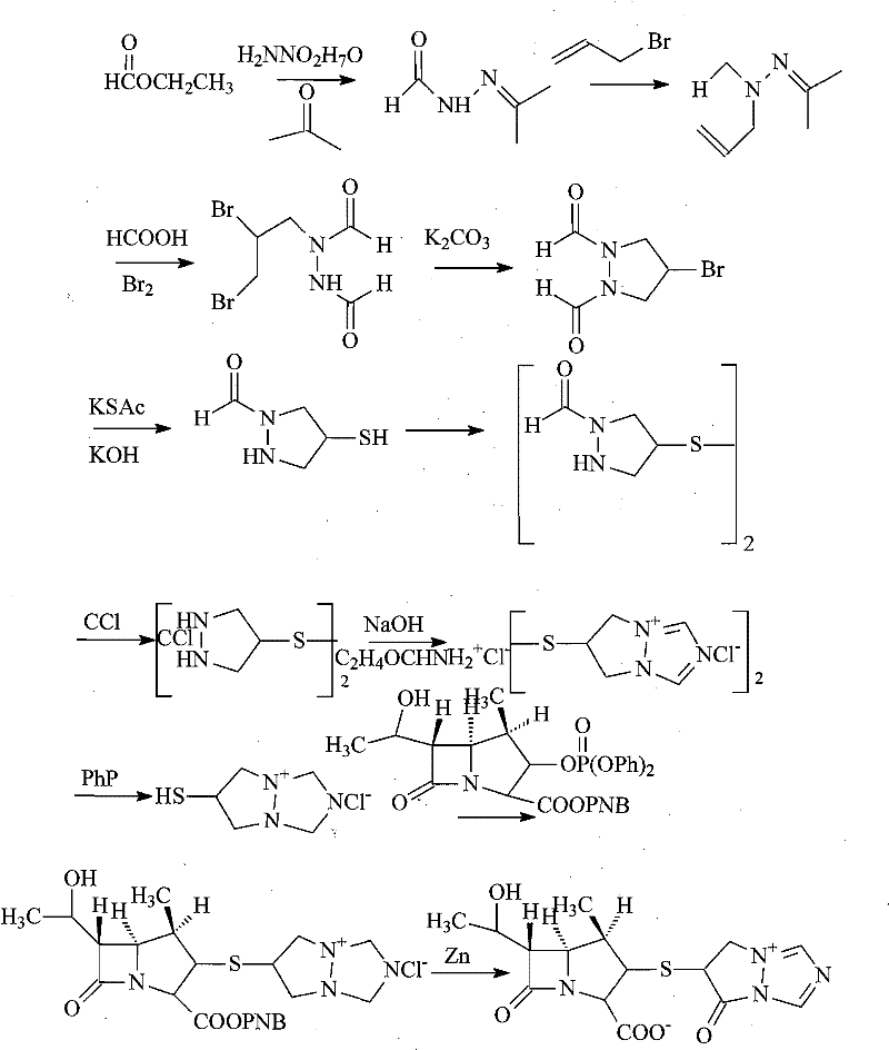 A kind of biapenem compound and its preparation method
