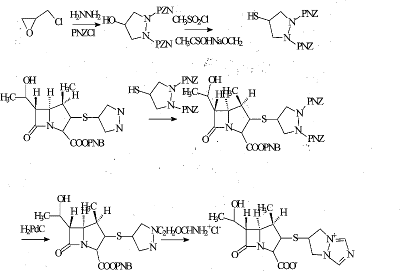 A kind of biapenem compound and its preparation method
