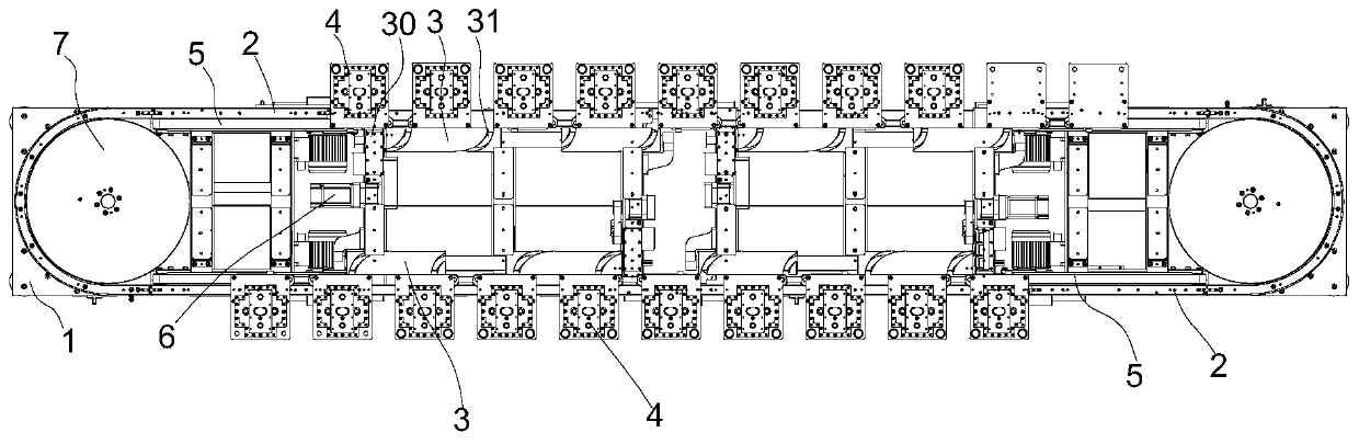 Rail-type conveying device
