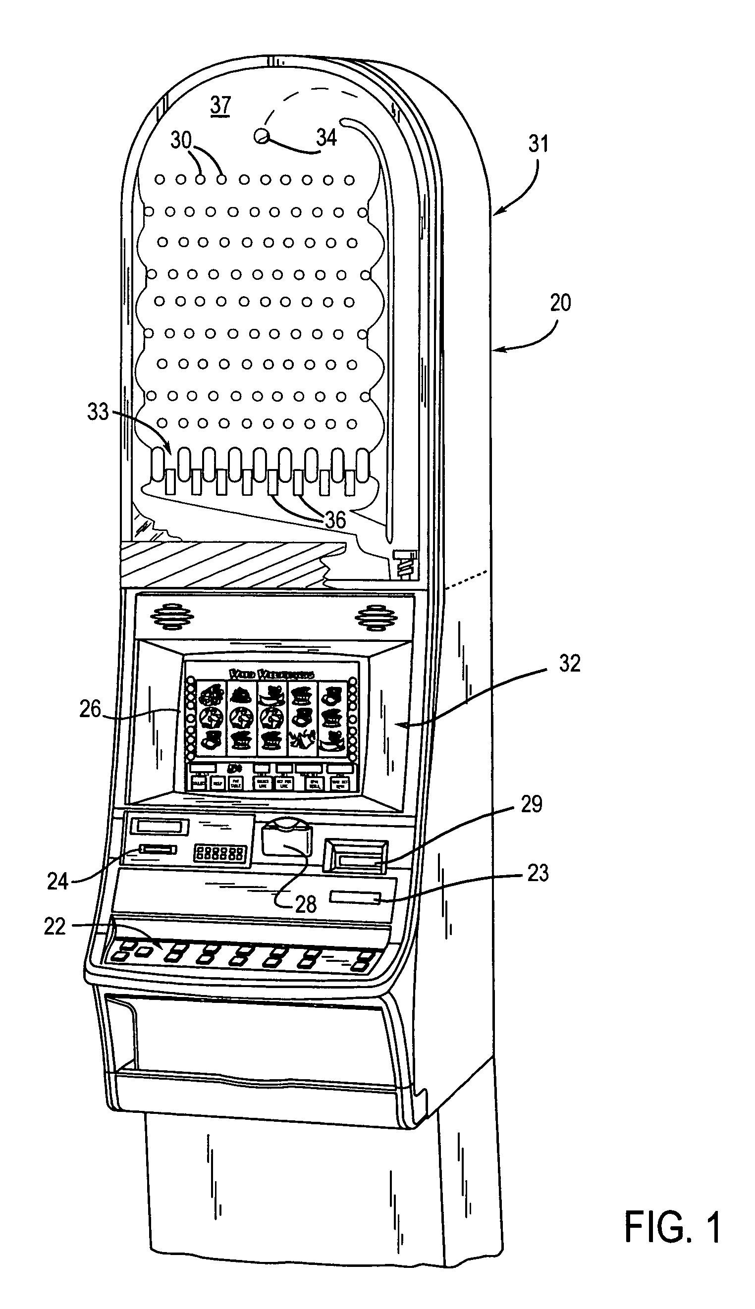 Gaming machine with a feedback control loop to ensure random selections by using a countervailing bias