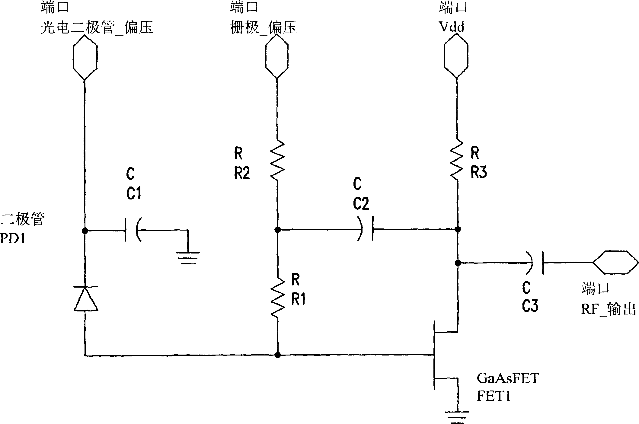 Distortion cancellation in a transimpedance amplifier circuit