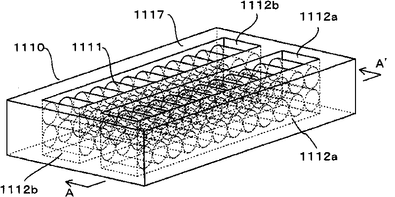 Battery module, and battery box holding battery module and railway vehicle equipped with battery box