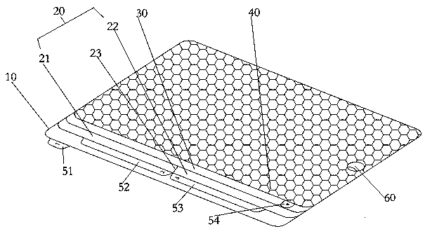 Four-layer structure screen protection film and manufacturing process thereof