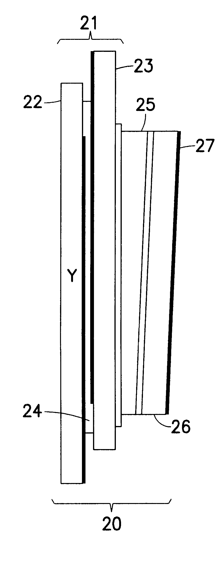 Liquid crystal cell for use in coherent beams